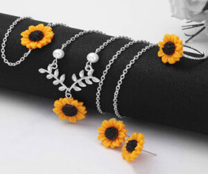 Sunflower Jewelry Set